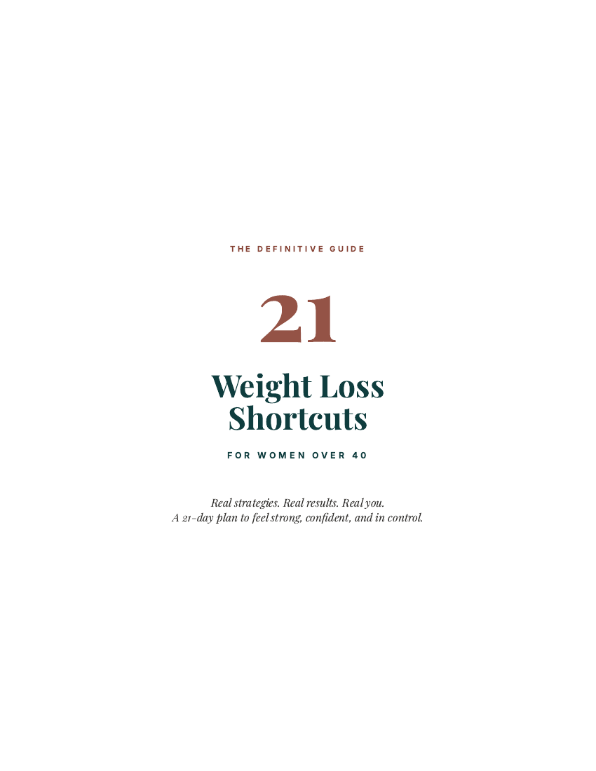 21 Weight Loss Shortcuts guide cover